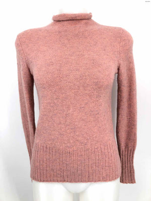 MADEWELL Pink Cashmere Longsleeve Mock Neck Size X-SMALL Top