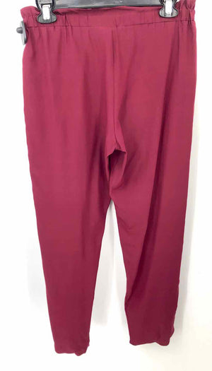 RAMY BROOK Burgundy Silk w/tie Size X-SMALL Pants