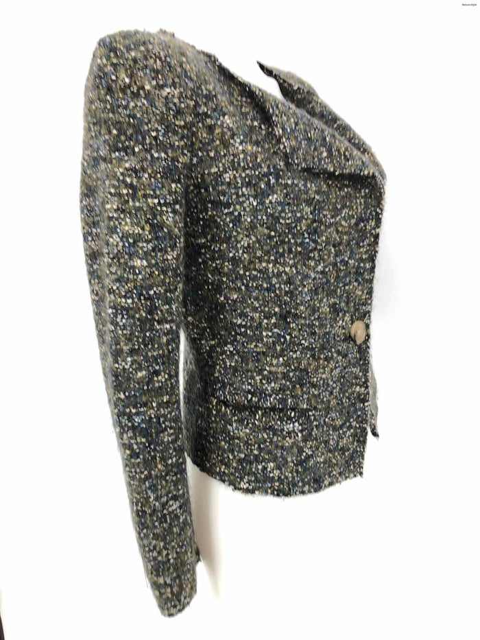 ISABEL MARANT Olive Tweed One Button Women Size X-SMALL Jacket