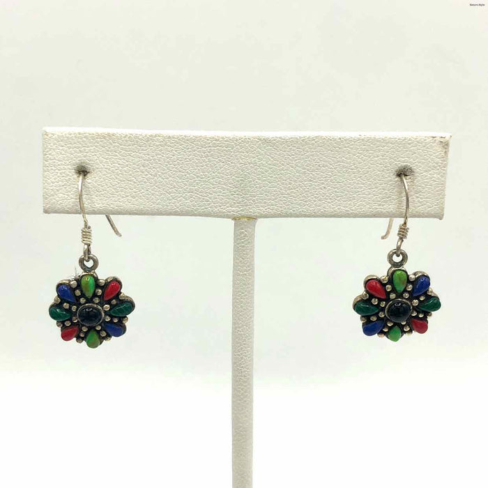 Multi-Color Sterling Silver ss Earrings