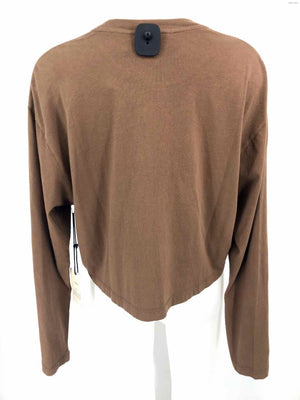 A GOLD E Brown Longsleeve Size LARGE  (L) Top