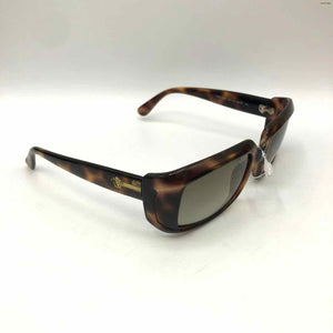 VERSACE Brown Black Pre Loved Sunglasses w/case