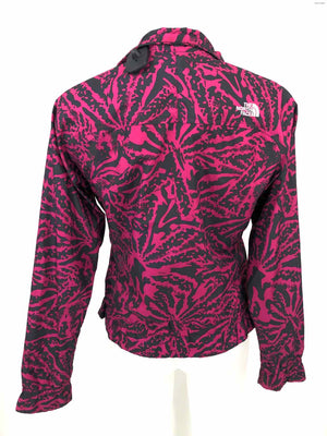 THE NORTH FACE Fuchsia Black Print Zip Front Size SMALL (S) Activewear Jacket