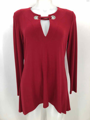 JOSEPH RIBKOFF Burgundy Longsleeve Size 8  (M) Top