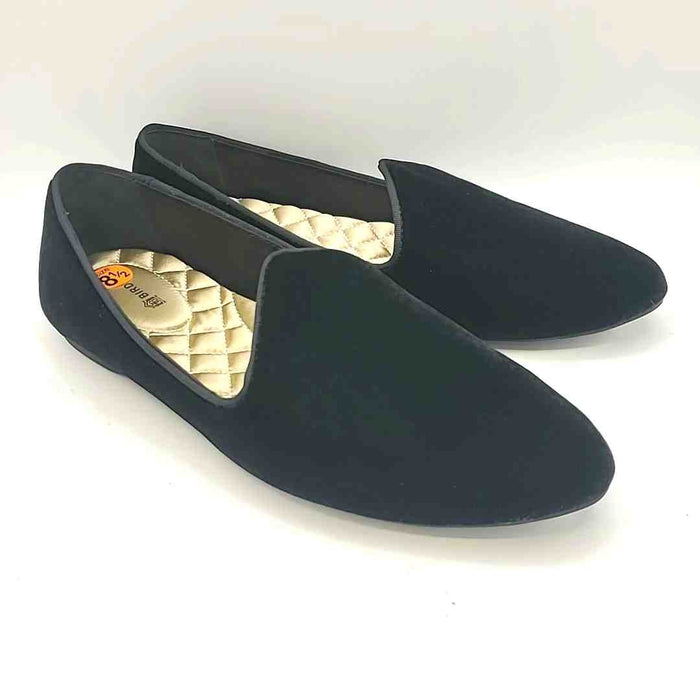 BIRDIES Black Velvet Flats Shoe Size 8-1/2 Shoes