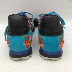 JOHNNY WAS Black Multi Floral Shoe Size 41 US: 10 Shoes