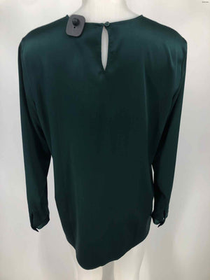 EILEEN FISHER Hunter Green Silk Blend Longsleeve Size SMALL (S) Top