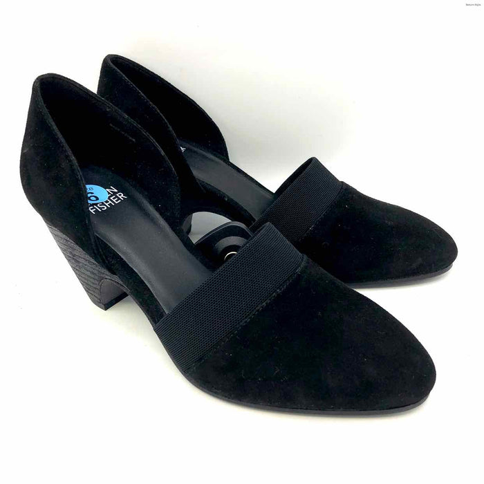 EILEEN FISHER Black Suede & Leather Shoe Size 6 Shoes