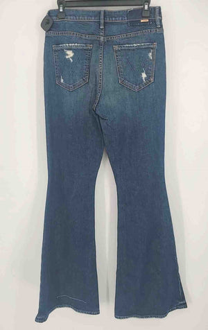 MOTHER SNACKS! Dk Blue Denim Distressed Size SMALL (S) Pants