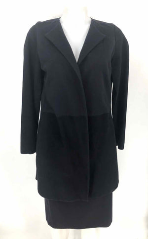 PETER COHEN Navy Cashmere Jacket & Skirt Size MEDIUM (M) 2PC Set