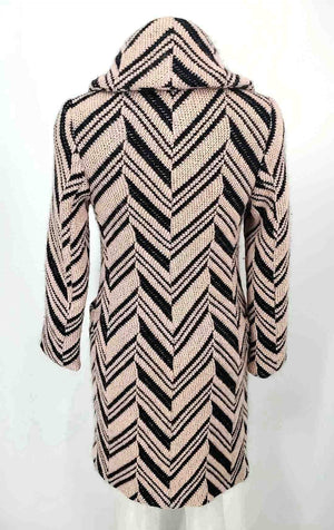 MISSONI Pink & Black Knit Made in Italy Button Up Coat Women Size X-SMALL Jacket