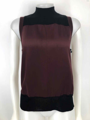 RAG & BONE Burgundy Black Merino Wool Tank Size SMALL (S) Top