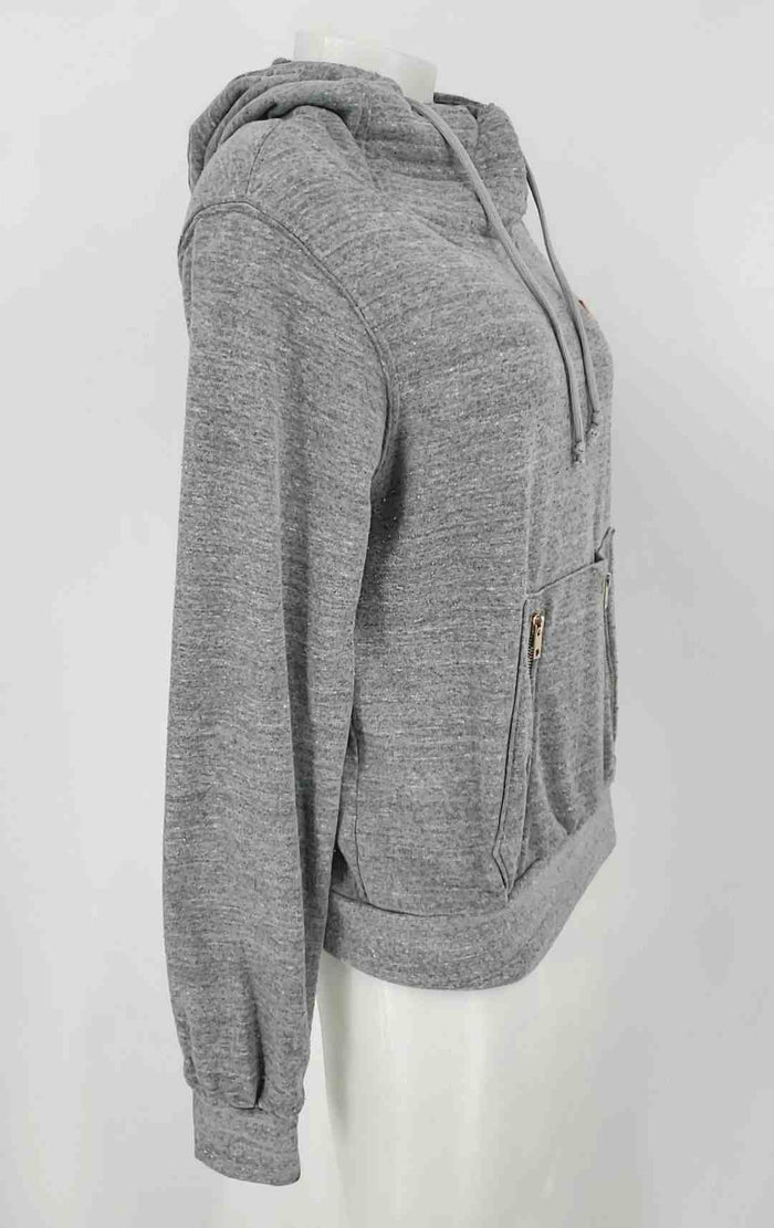 AVIATOR NATION Gray Longsleeve Hoodie Women Size SMALL (S) Jacket