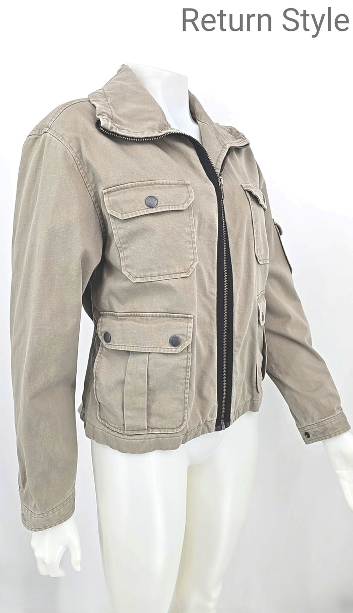 RAG & BONE Olive Green Zip Front Women Size 8  (M) Jacket