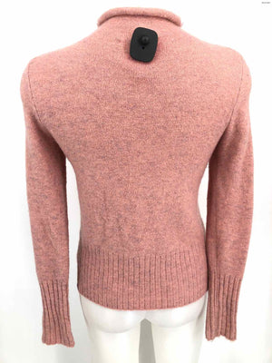 MADEWELL Pink Cashmere Longsleeve Mock Neck Size X-SMALL Top