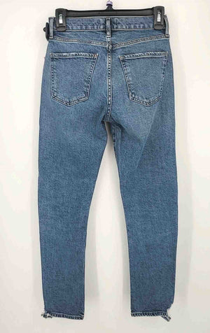 AGOLDE Blue Denim Mid Rise - Skinny Size 24 (XS) Jeans