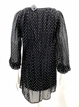 MAJE Black White Textured Mini Size SMALL (S) Dress