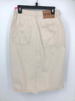 ONE TEASPOON Beige Cotton Denim Size 28 (S) Skirt