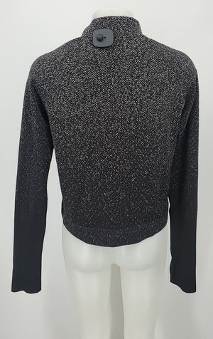 LULULEMON Black Gray Speckled Longsleeve Size MEDIUM (M) Activewear Top