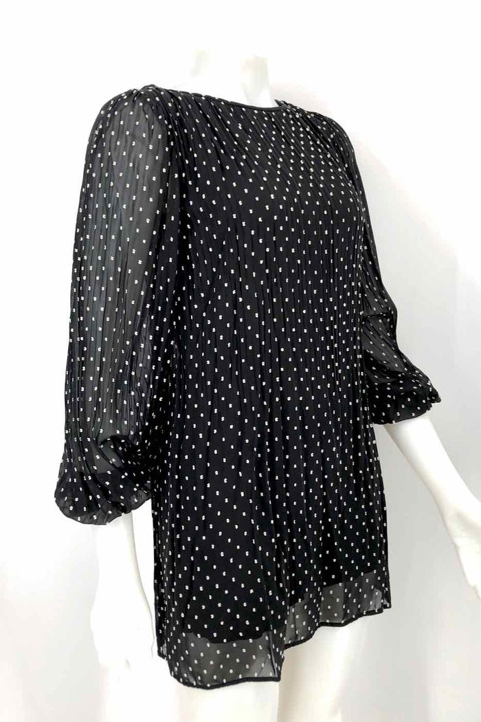 MAJE Black White Textured Mini Size SMALL (S) Dress