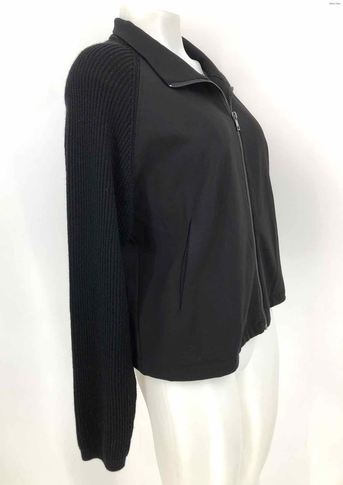 LOLA & SOHPIE Black Zip Front Women Size LARGE  (L) Jacket