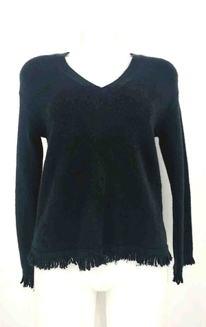 ANTHROPOLOGIE Black Knit Long Size X-SMALL Sweater