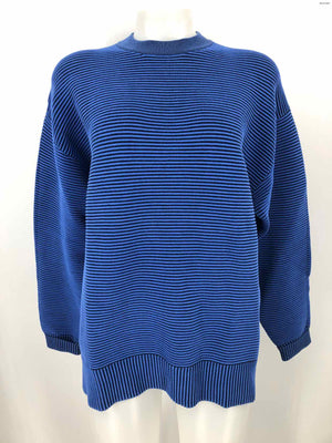 NAGNATA Blue Black Knit Striped Pullover Size SMALL (S) Sweater