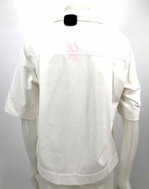 COS White Button Up Short Sleeves Size SMALL (S) Top