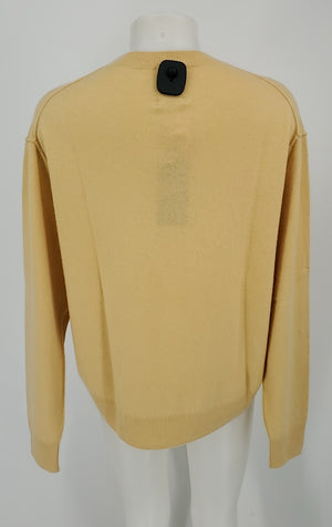 H & M Yellow Cashmere Pullover Size X-SMALL Sweater