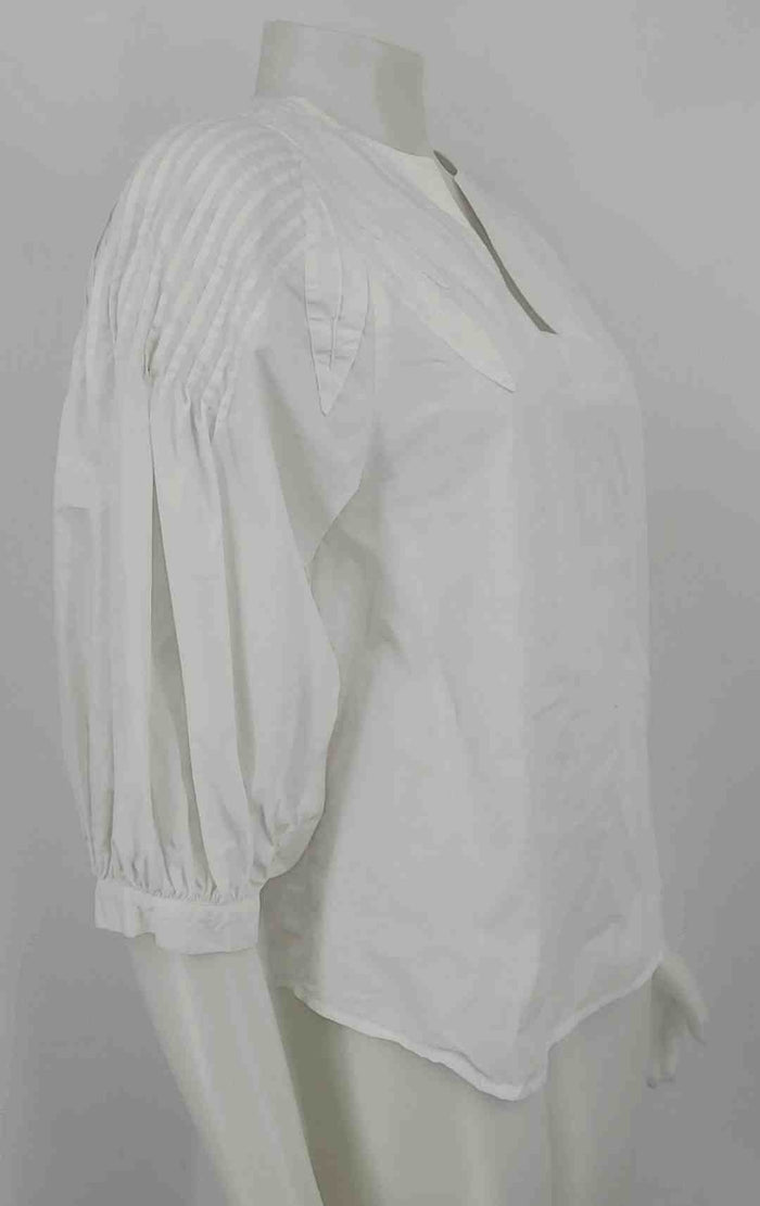 TRINA TURK White Cotton Longsleeve Size SMALL (S) Top