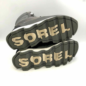 SOREL Gray White Bootie Sneaker Shoe Size 7-1/2 Shoes