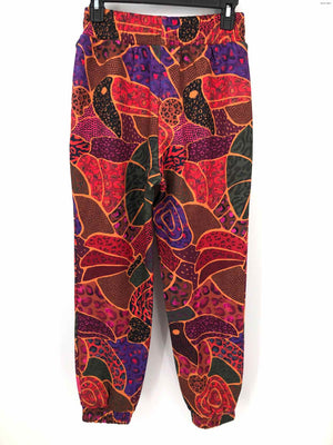 FARM RIO Red Green Multi Print Sweats Size X-SMALL Pants