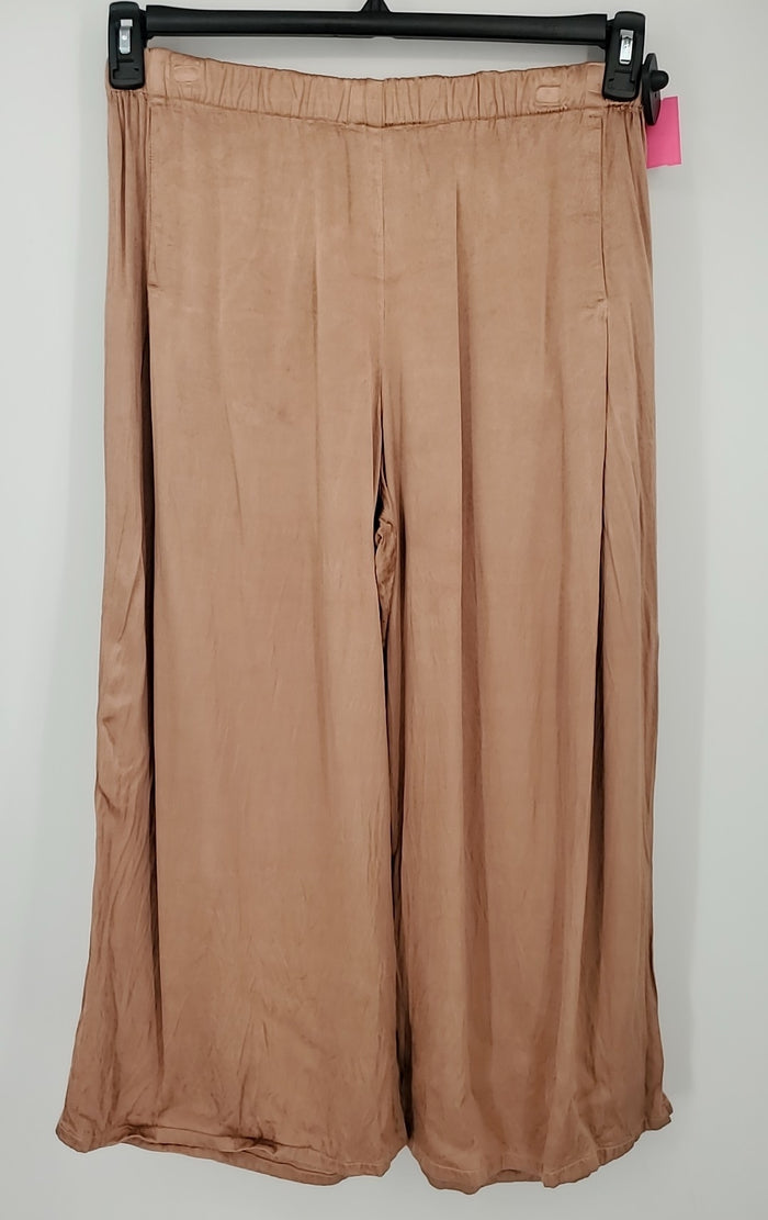 RAQUEL ALLEGRA Blush Pink Made in USA Gaucho Size MEDIUM (M) Pants