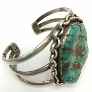 Sterling Silver Turquoise Vintage Cuff ss Bracelet