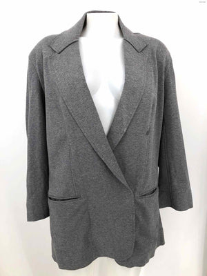 NORMA KAMALI Gray Heather Oversized Blazer Women Size MEDIUM (M) Jacket