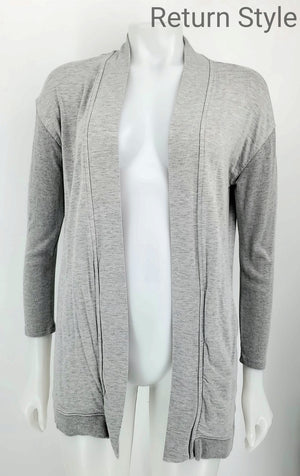 MAGASCHONI Gray Heather Open Cardigan Size SMALL (S) Top