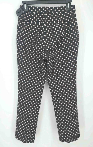 KATE SPADE Black Pink Multi Print Tapered Size 0  (XS) Pants