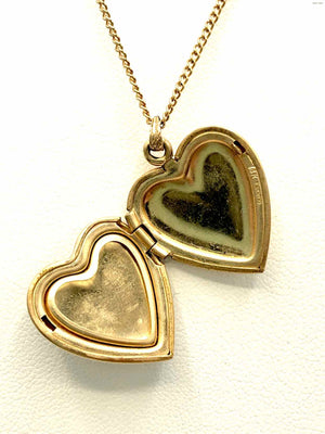 ESEMCO Gold Vintage Locket Heart 14k-Necklace