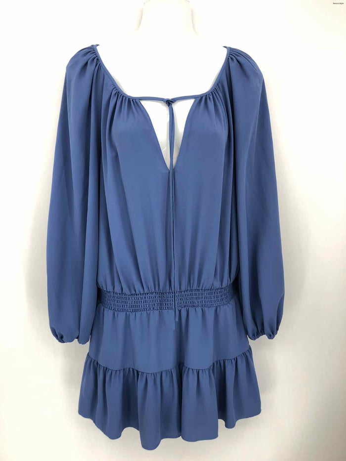 AMANDA UPRICHARD Blue Longsleeve Shorts Size MEDIUM (M) Jumpsuit