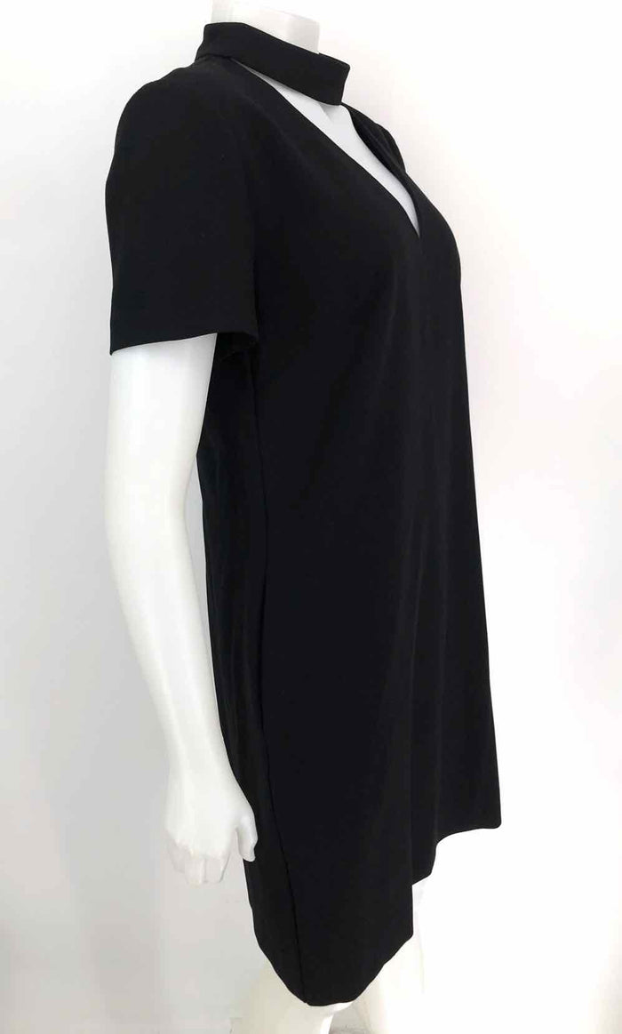 TRINA TURK Black V-Neck Short Sleeves Size SMALL (S) Dress