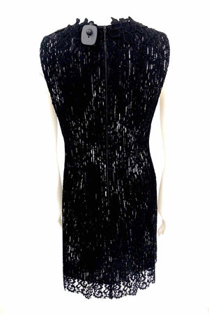 ELIE TAHARI Black Lace Tank Size 8  (M) Dress