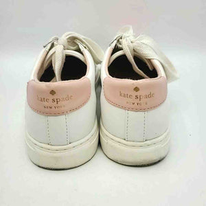 KATE SPADE White Pink Sneaker Shoe Size 7-1/2 Shoes