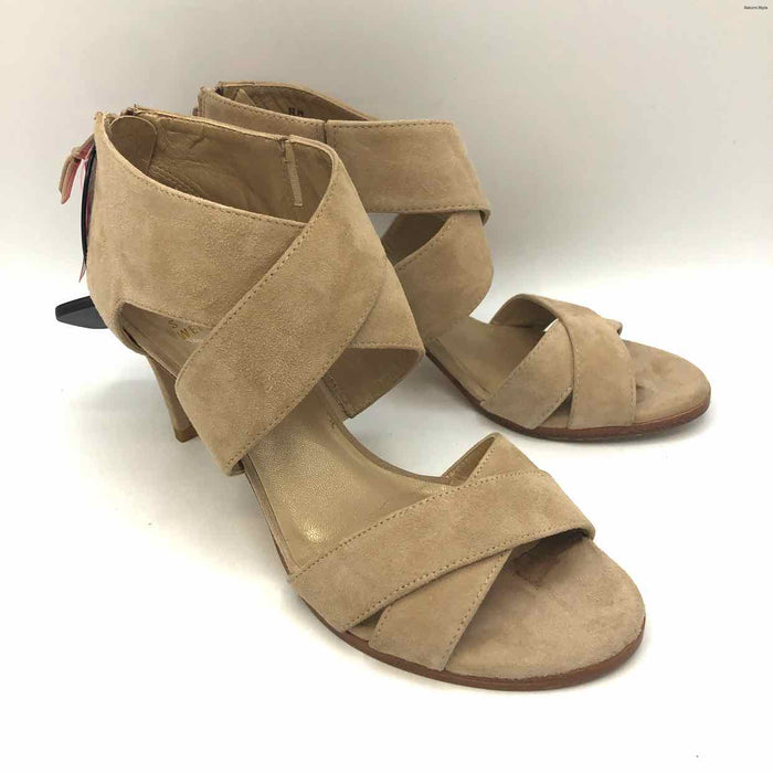 STUART WEITZMAN Beige Suede Heels Shoe Size 6-1/2 Shoes