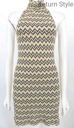 MISSONI Goldtone Black Sparkle Tank Size 4  (S) Dress