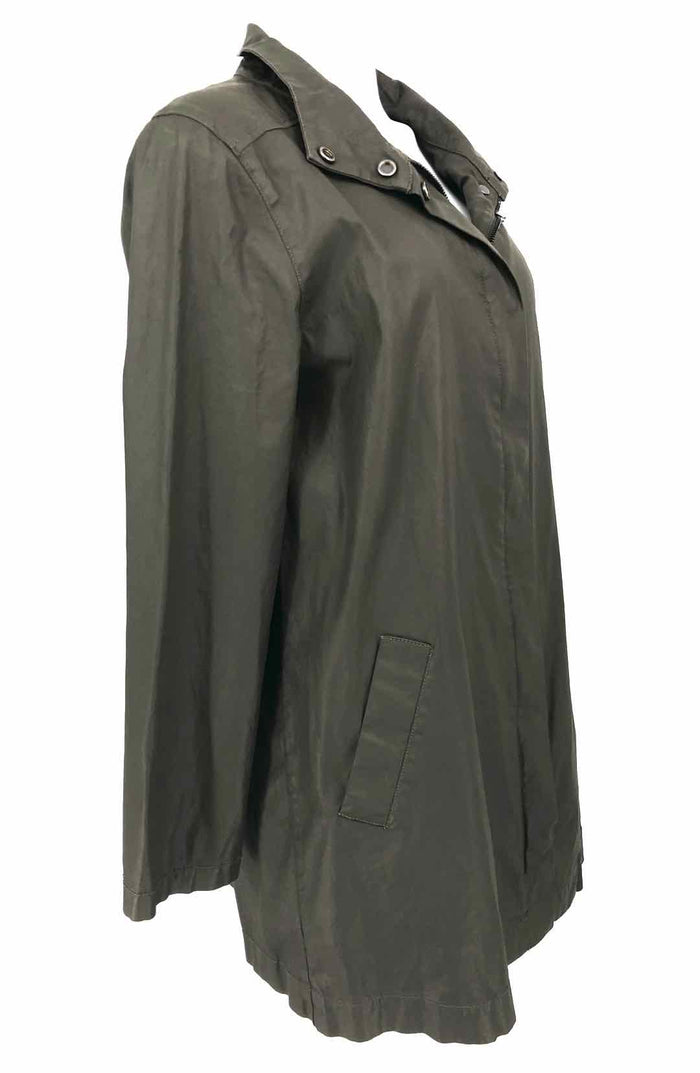 EILEEN FISHER Olive Green Rain Jacket Women Size MEDIUM (M) Jacket