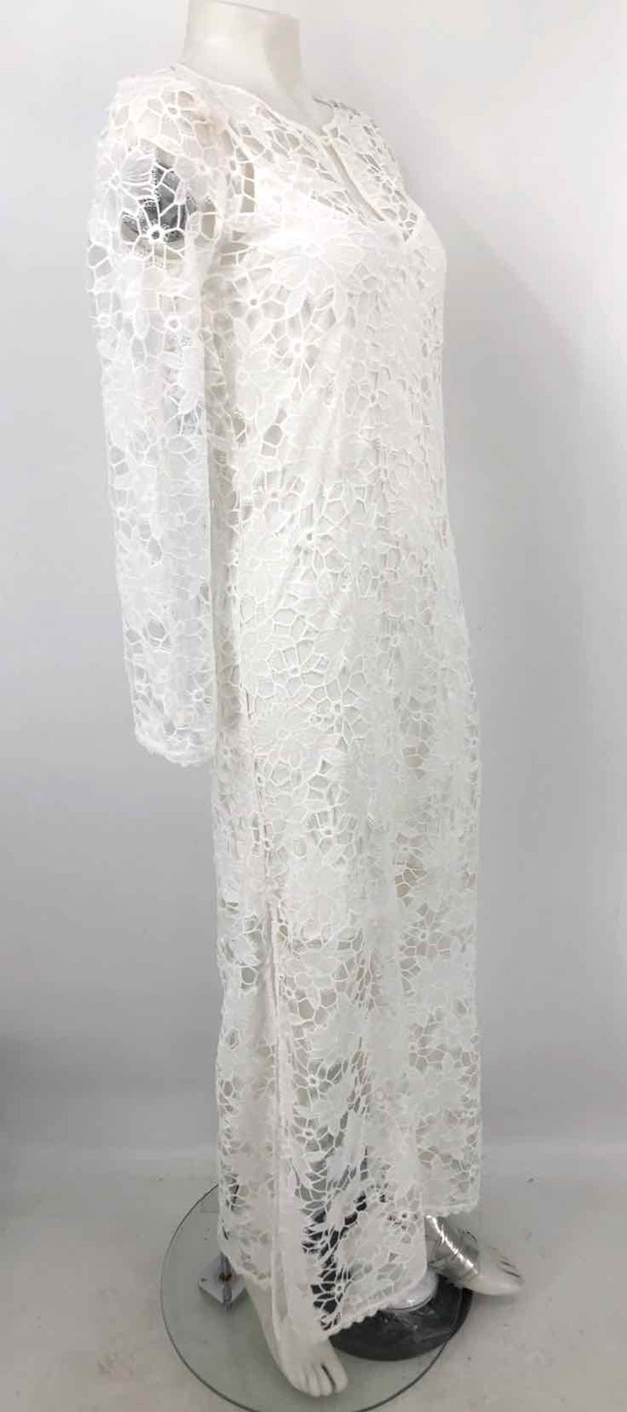 JOHNNY WAS White Crochet w/slip Size X-SMALL Dress