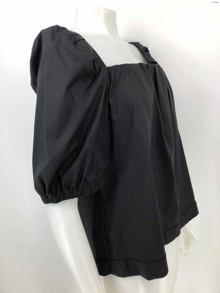 FINLEY Black Puff Sleeves Size LARGE  (L) Top