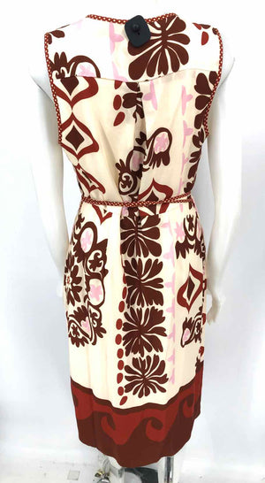 CIEBON Cream Brown Multi Print Tank Size MEDIUM (M) Dress