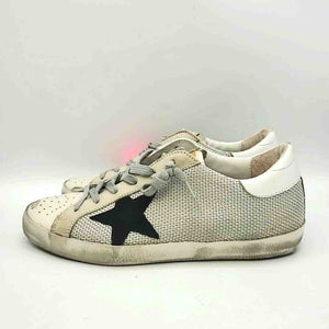 GOLDEN GOOSE White Gray Leather Made in Italy Sneaker Shoe Size 37 US: 7 Shoes