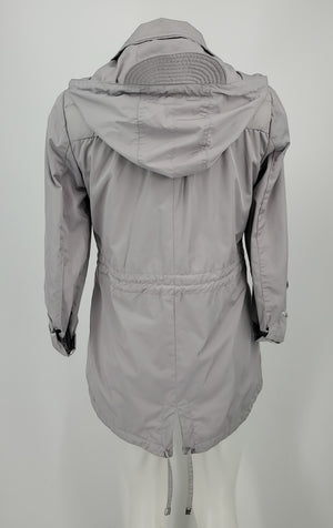 BCBG Gray Puffer Zip Front Women Size SMALL (S) Jacket